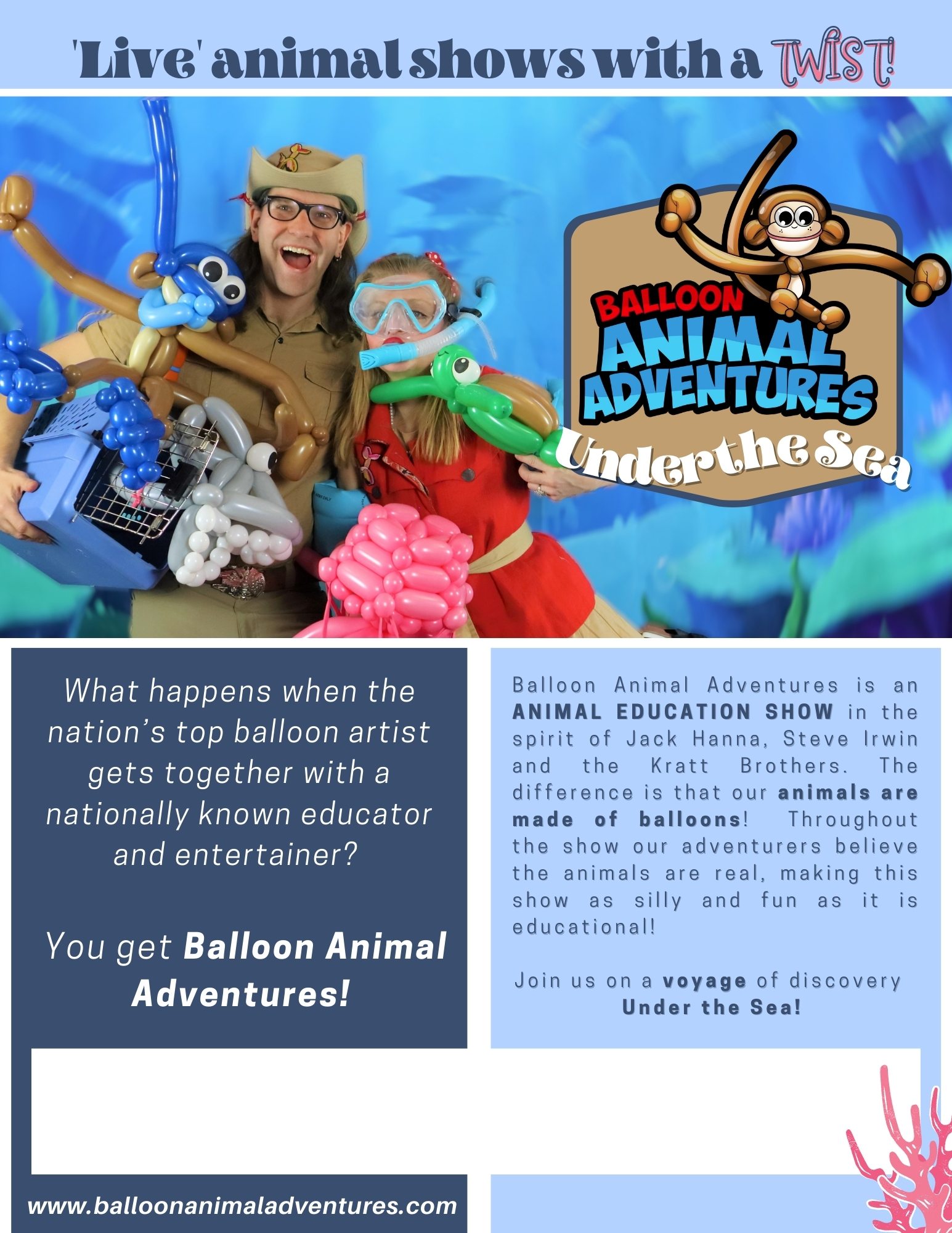Balloon Animal adventures - Under the Sea - Show Poster