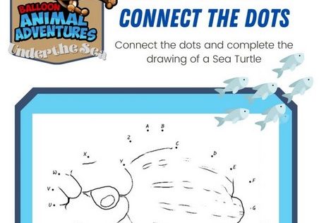 Green Sea Turtle Connect the Dots Preview